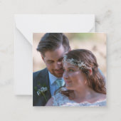 ミニサイズ |写真結婚の埃の多い感謝してい青 ノートカード