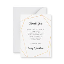 ミニサイズ | 金ゴールド結婚の感謝