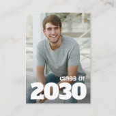 ミニサイズ 3.5" X 2.5" フォト 卒業パーティー 招待状 (正面)