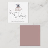 ミニサイズ | Fairy Minimalistメリークリスマスカード ノートカード (正面/裏面)