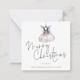 ミニサイズ | Fairy Minimalistメリークリスマスカード ノートカード