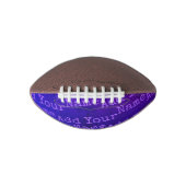 ミニサッカーパーソナライズされた | 名前/フレーズの追加 アメリカンフットボール (正面)