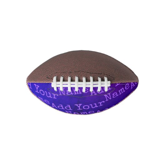ミニサッカーパーソナライズされた | 名前/フレーズの追加 アメリカンフットボール (正面)