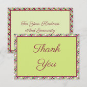 ミニサンキューノーテカード 出欠カード (正面/裏面)