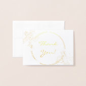 ミニサンキューフォイルカード 箔カード (封筒付き正面)