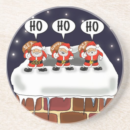 ミニサンタのコースター"攻撃" - Kevムーア… コースター (正面)