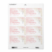 ミニシャンパンボトルの誕生日紙吹雪 ラベル (フルシート)