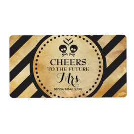 ミニシャンパンラベルゴシックシャワー特典 ラベル