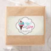 ミニシャンパンラベルジェンダーの表示 ラベル (インサイチュ)