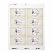 ミニシャンパンラベルジェンダーの表示 ラベル (フルシート)