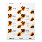 ミニシャンパンラベルブライダルシャワーのお気に入り ラベル (フルシート)