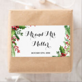 ミニシャンパンワインボトルラベル植物性結婚の ラベル (インサイチュ)