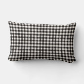 ミニシュナウザーテリアブラックトイレギンガム ランバークッション (裏面)