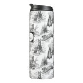 ミニシュナウザーテリアブラックトワール名前をカスタムする タンブラー (回転右)