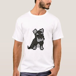 ミニシュナウザーピクセルアートTシャツ Tシャツ