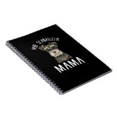 ミニシュナウザーママTシャツ | Mini Schnauzer Mama ノートブック (右側)