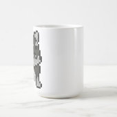 ミニシュナウツァーピクセルアートマグ コーヒーマグカップ (中央)
