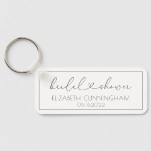 ミニシンプルマリスエレガントトシックハートブライダルシャワー キーホルダー