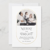 ミニシンプルマリストアモダンーチクリスマスファミリー シーズンカード (正面)