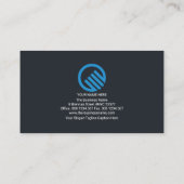 ミニシンプルマリストホワイトラインCEO起業家 名刺 (裏面)