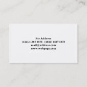 ミニシンプルマリスト理容師Razorロゴ 名刺 (裏面)