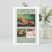 ミニシンプルマリスト聖人ベビーシャワーボーイありがとう サンキューカード (スタンド正面)