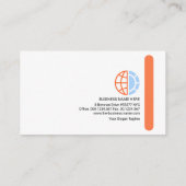 ミニシンプルマリスト·レッド·ストライプ創業創立者CEO 名刺 (裏面)