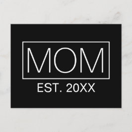 ミニシンプルマリストMOMタイポグラフィ |はがき ポストカード
