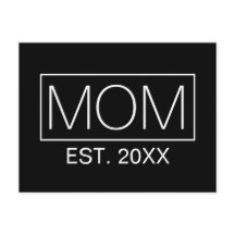 ミニシンプルマリストMOMタイポグラフィ |はがき