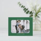 ミニシンプルマリスモダントのクリーンクリスマス写真Po ポストカード (スタンド正面)