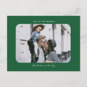 ミニシンプルマリスモダントのクリーンクリスマス写真Po ポストカード (正面)