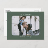 ミニシンプルマリスモダントのクリーンクリスマス写真Po ポストカード (正面/裏面)