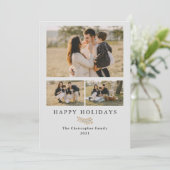 ミニシンプルマリモダンスト3フォトコラージュホリデイ  シーズンカード (スタンド正面)