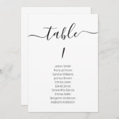 ミニシンプルマリ結婚ストのテーブル・シーティング・カード 招待状 (正面/裏面)