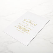 ミニシンプルマリ結婚ストのフォイル招待状 箔招待状 (回転した状態)