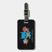 ミニジャスティスリーグスケッチ ラゲッジタグ (正面縦)