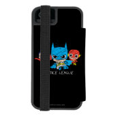 ミニジャスティスリーグスケッチ INCIPIO iPhoneウォレットケース (フォリオ裏面)