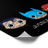 ミニジャスティスリーグヘッズスケッチ ポスター (角)