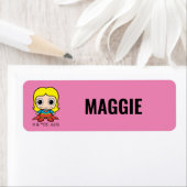 ミニジャスパーソナライズされたリーグスーパーガール ラベル (インサイチュ)