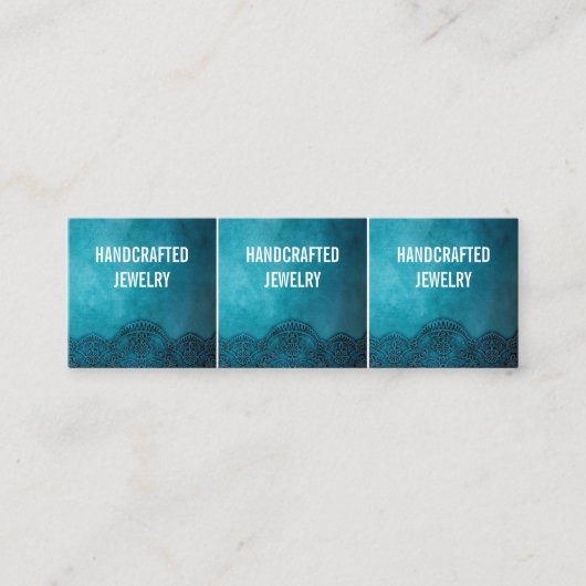 ミニジュエリーカードカスタマイズ-文字- Mini Business CA スキニー名刺 (正面)