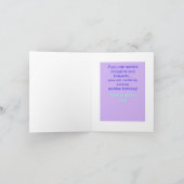 ミニスカートおよびホットパンツの誕生日 カード (内部)