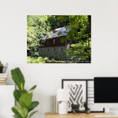 ミニスキムヒルズパZimmerman mill ポスター (ホームオフィス)