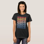 ミニスキン・グルーヴィー・レトロ・キャット Tシャツ (正面フル)