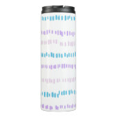 ミニストロークパターンターコイズ紫ピンク タンブラー (裏面)