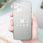 ミニスノーフレークシール シール (スマートフォン)