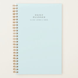 ミニスパイラル ブルー デイリー プランナー