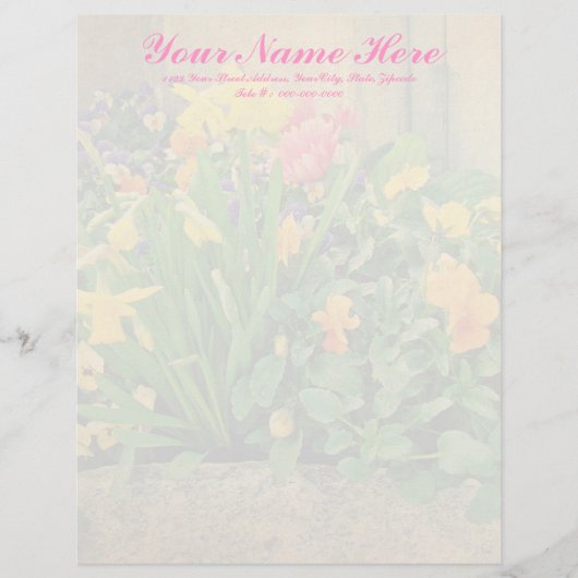 ミニスプリングタイムガーデン レターヘッド (正面)