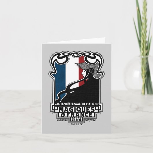 ミニセールデアフェールマニケスドゥラフランスロゴ カード (正面)