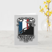 ミニセールデアフェールマニケスドゥラフランスロゴ カード (黄色い花)