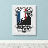 ミニセールデアフェールマニケスドゥラフランスロゴ キャンバスプリント (インサイチュ (ウッドフロア))